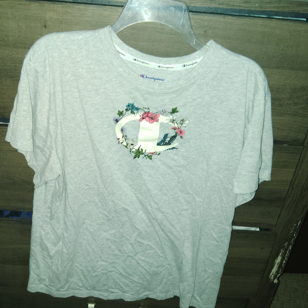 CHAMPION Floral Cotton T-shirt 2XL